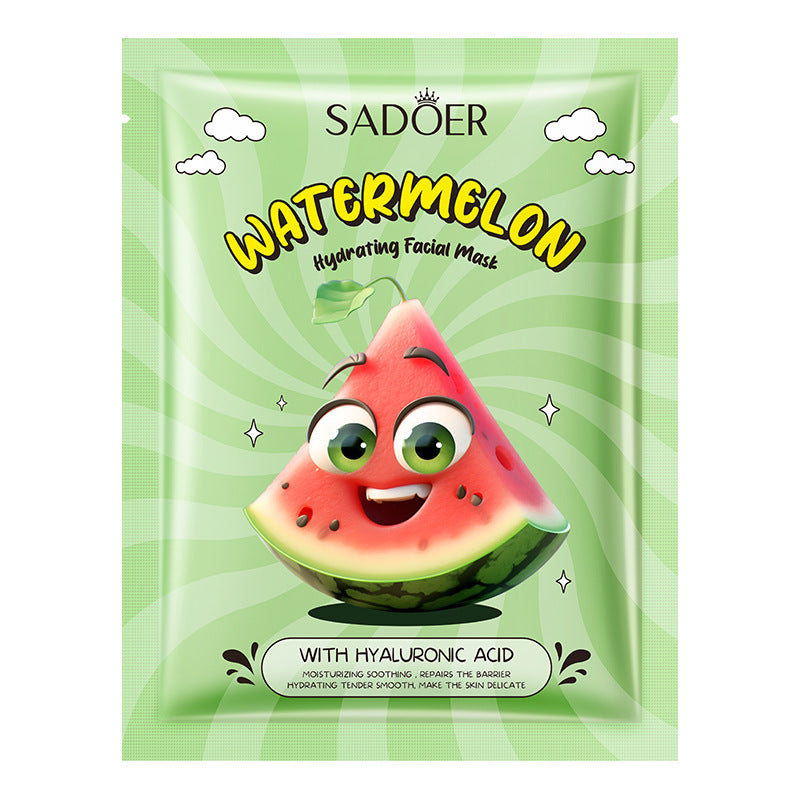 BIOAQUA/SADOER Fruit Plant Extract Moisturizing Glowing , Anti Ageng Deep Repair Hydrating, Radiance Boost, Calming, Skin Care Face Sheet Masks
