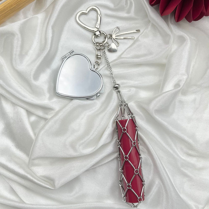 Mini Lipstick Charm Pendant for Women's Bags - Stylish Bags for Ladies