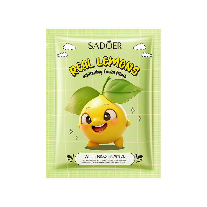 BIOAQUA/SADOER Fruit Plant Extract Moisturizing Glowing , Anti Ageng Deep Repair Hydrating, Radiance Boost, Calming, Skin Care Face Sheet Masks