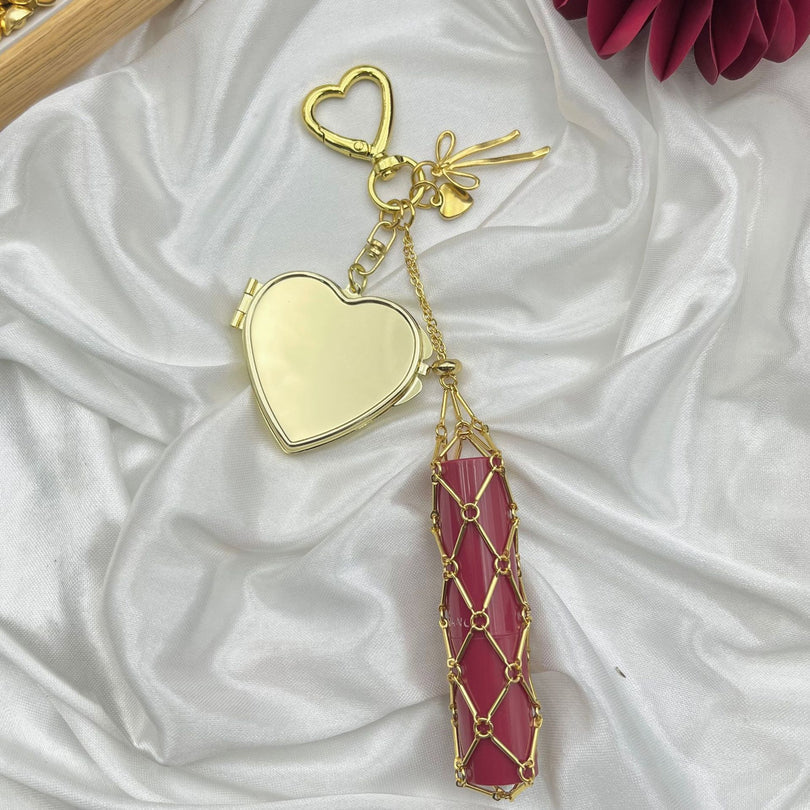 Mini Lipstick Charm Pendant for Women's Bags - Stylish Bags for Ladies