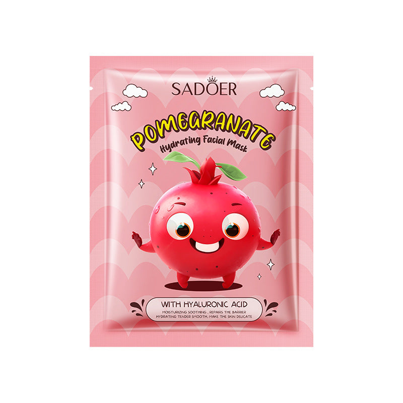 BIOAQUA/SADOER Fruit Plant Extract Moisturizing Glowing , Anti Ageng Deep Repair Hydrating, Radiance Boost, Calming, Skin Care Face Sheet Masks