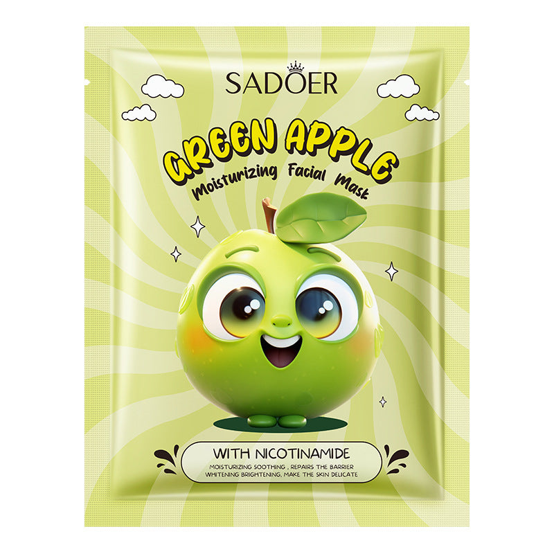 BIOAQUA/SADOER Fruit Plant Extract Moisturizing Glowing , Anti Ageng Deep Repair Hydrating, Radiance Boost, Calming, Skin Care Face Sheet Masks