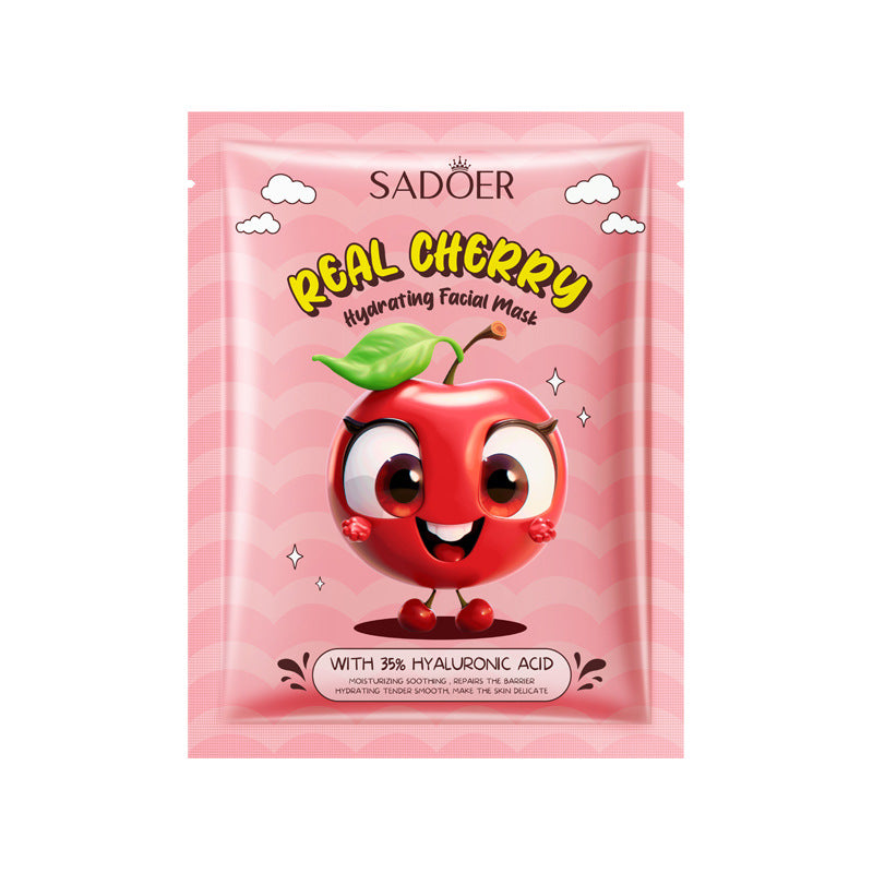 BIOAQUA/SADOER Fruit Plant Extract Moisturizing Glowing , Anti Ageng Deep Repair Hydrating, Radiance Boost, Calming, Skin Care Face Sheet Masks