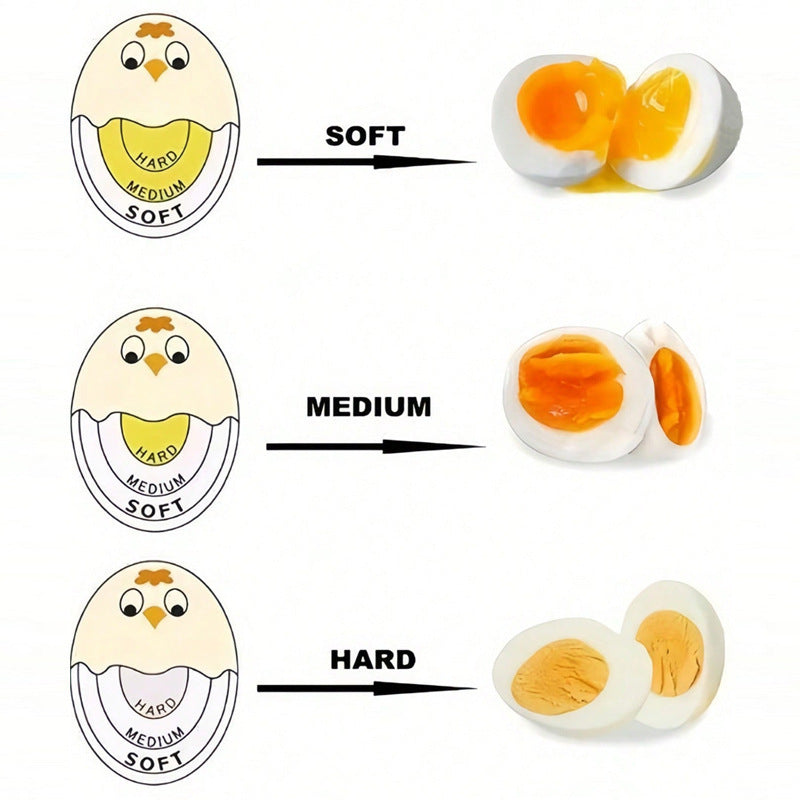 Colour Changing Egg Timer – Creative Kitchen Egg Doneness Indicator