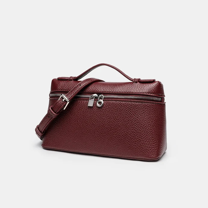 Box & Charm Stylish Ladies Handbag – Premium Quality PU Leather Bag for Women Burgundy