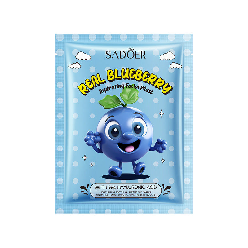 BIOAQUA/SADOER Fruit Plant Extract Moisturizing Glowing , Anti Ageng Deep Repair Hydrating, Radiance Boost, Calming, Skin Care Face Sheet Masks