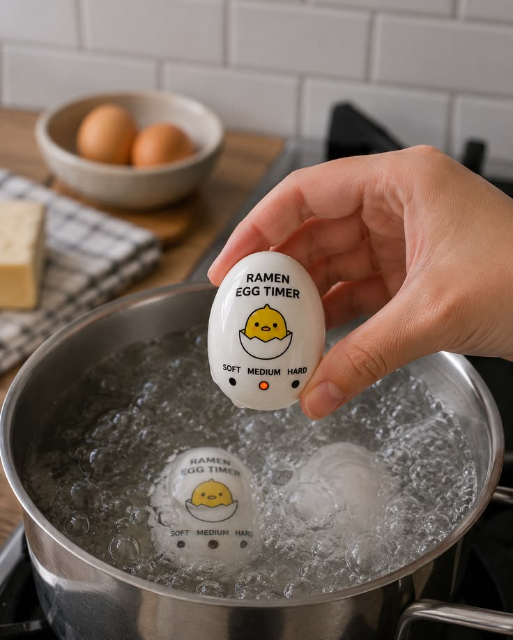 Colour Changing Egg Timer – Creative Kitchen Egg Doneness Indicator