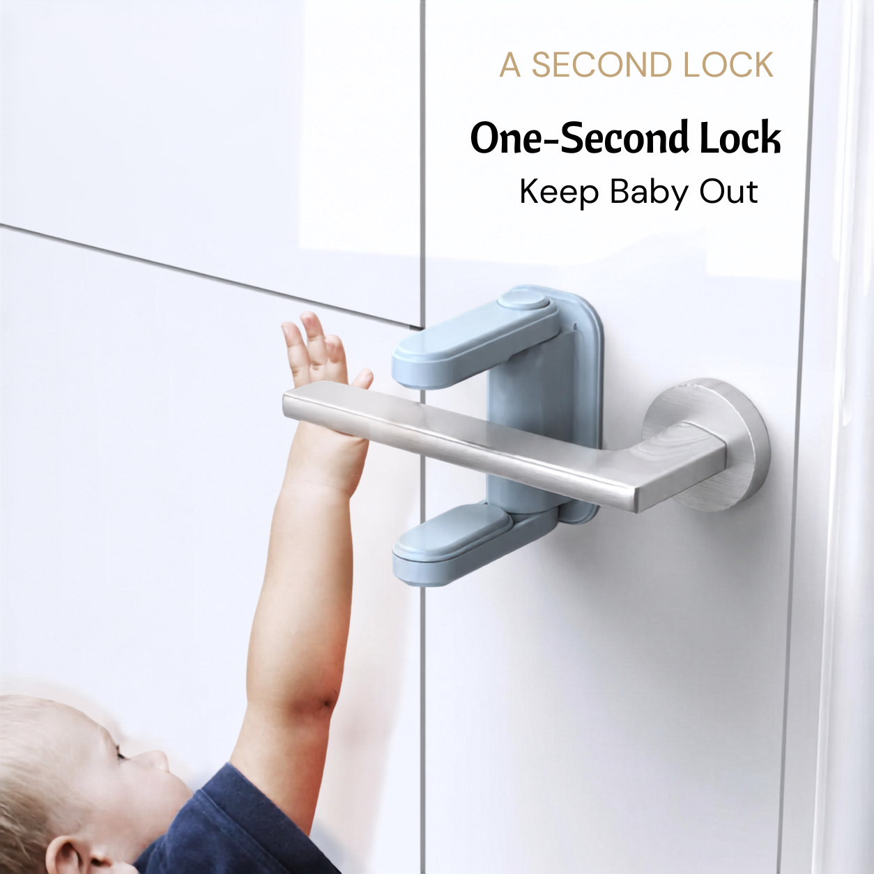 1 pair Door Lever Lock - Kids Security Door Lock