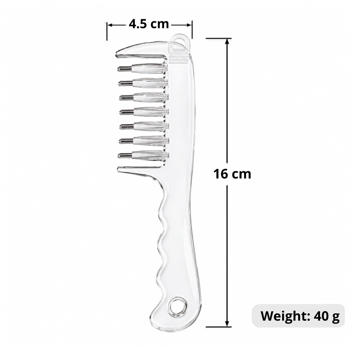 Hair Oil Application Comb, Transparent Liquid Level Storage Hair Root Brush | Roller Ball Liquid Guide | Ensures Even Distribution Of Oil In Hair Roots