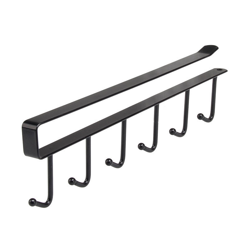 Mug Holder Under Cabinet, Hanging Six Hook Multipurpose Storage Rack