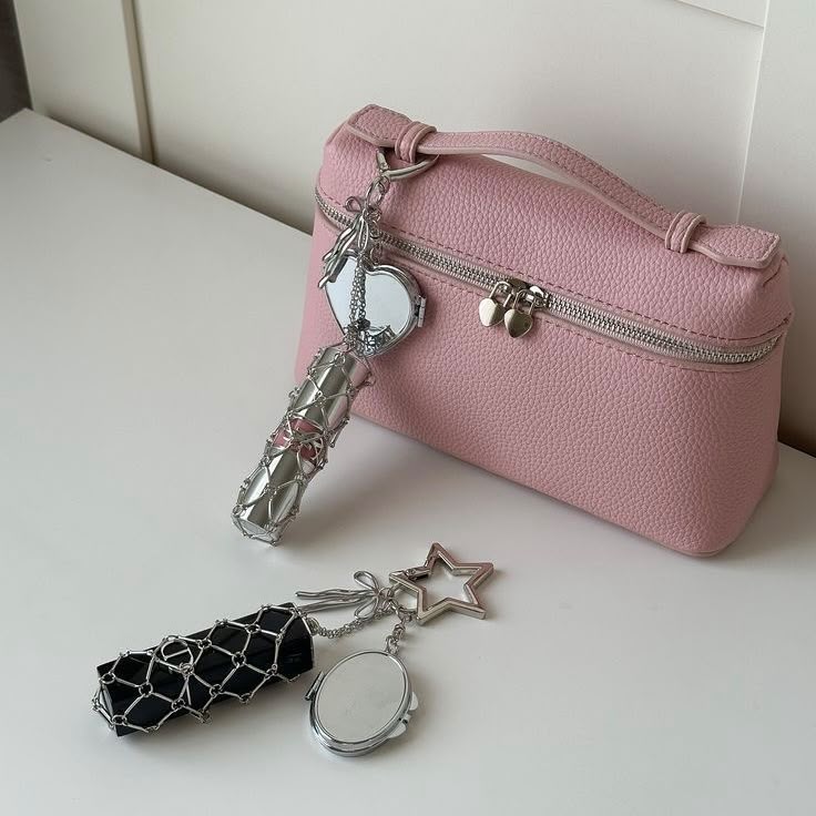 Mini Lipstick Charm Pendant for Women's Bags - Stylish Bags for Ladies