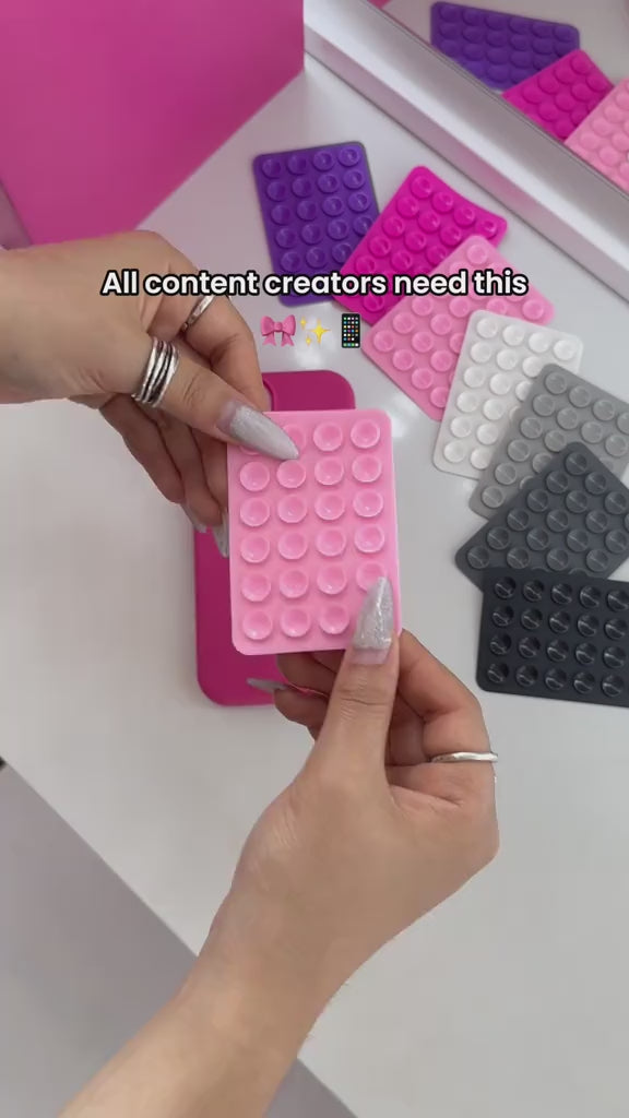 24-Piece Double-Sided Silicone Suction Phone Holder Stickers
